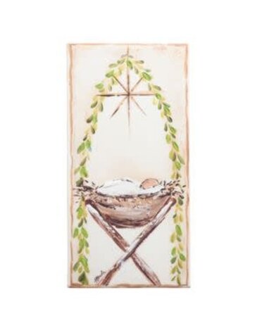 Jesus in Manger Wall Print, 15.5 in.