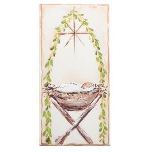Jesus in Manger Wall Print, 15.5 in.