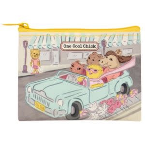 Blue Q One Cool Chick Coin Purse