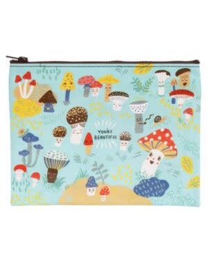 Blue Q Cute Lil Mushrooms Zipperpouch