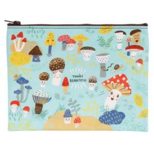 Blue Q Cute Lil Mushrooms Zipperpouch