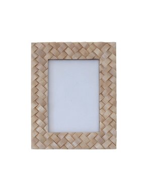 Woven Resin Photo Frame, Ivory, Holds 5"x 7" Photo