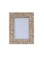 Woven Resin Photo Frame, Ivory, Holds 5"x 7" Photo