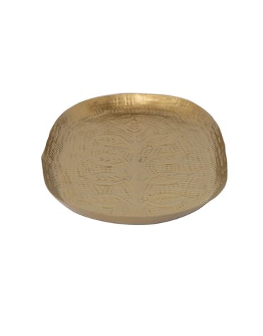Gold Metal Tray, 13"x 8"