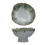 Stoneware Footed Bowl, 9"x 5"