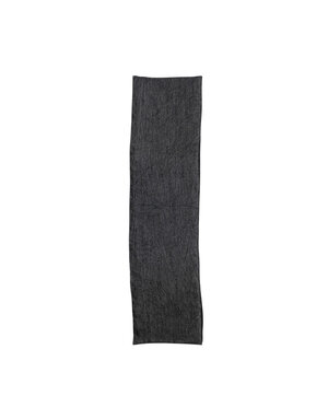 Stonewashed Linen Table Runner, Charcoal, 108 in.