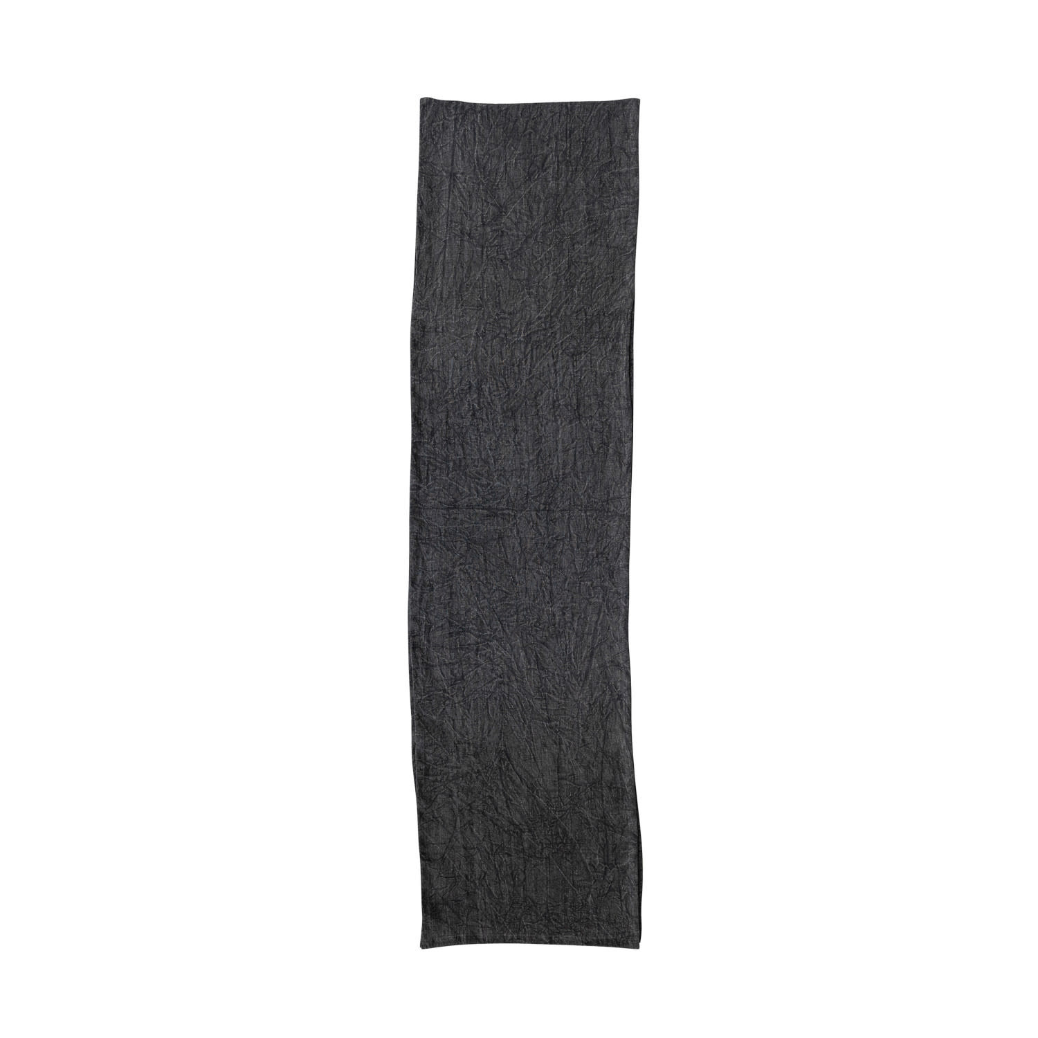 Stonewashed Linen Table Runner, Charcoal, 108 in.