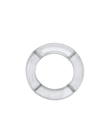 Curved Appetizer Dish, Clear, Single