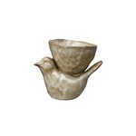 Stone Bird Bowl, Cream, 5 in.