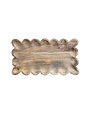 Mango Wood Tray w/ Scalloped Edge, 18 X 10 in.!!
