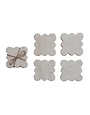 Travertine Coaster w/ Scalloped Edge Set