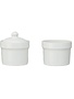 Stoneware Stackable Pinch Pots w/ Lid, 3"Rnd