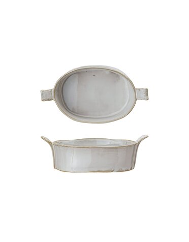 Stoneware Mini Baker with Handles, 7 oz.