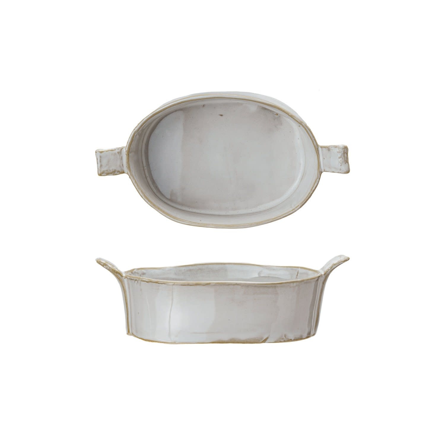 Stoneware Mini Baker w/ Handles, 7 oz