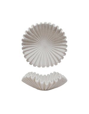 Ruffled Resin Bowl, 20"x 7"