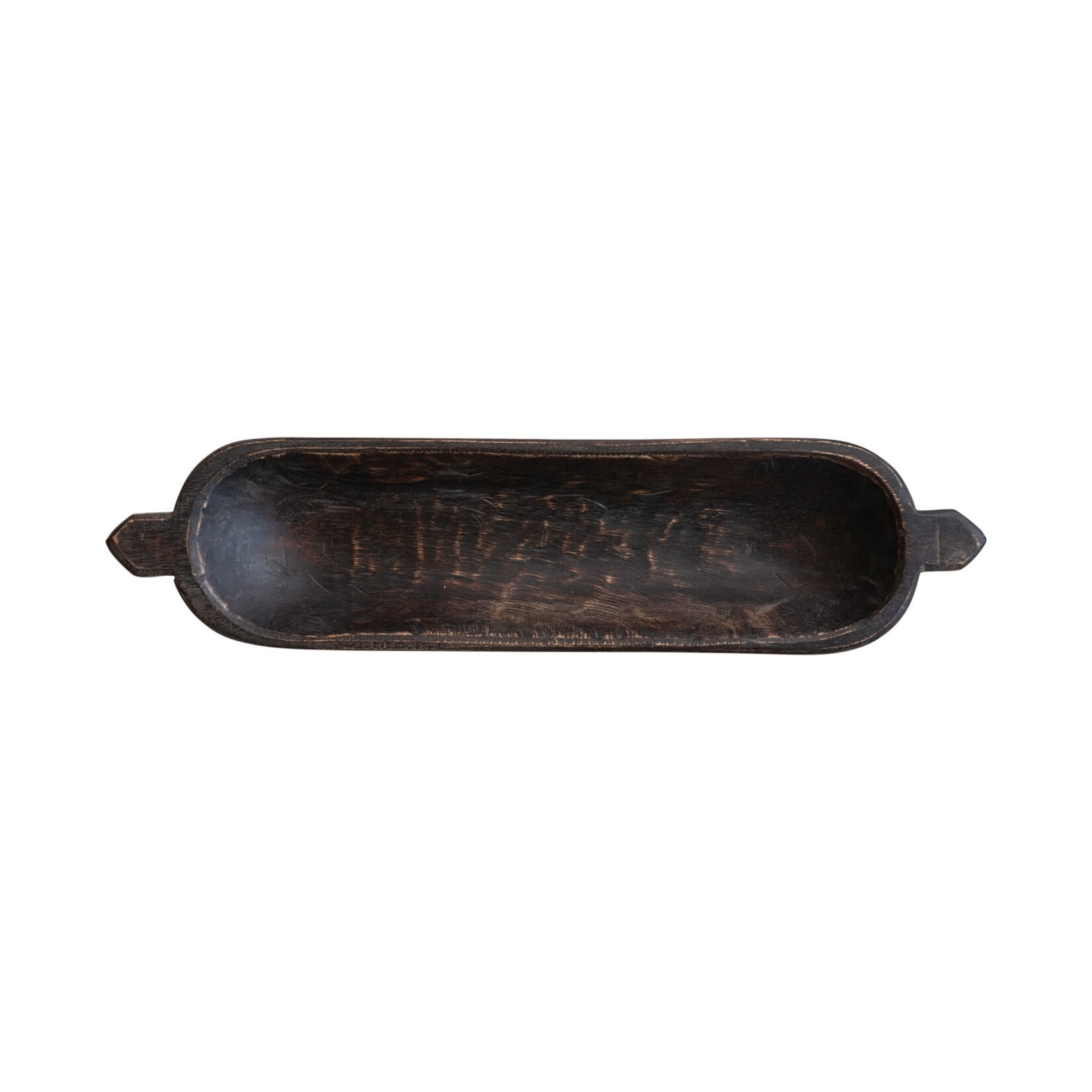 Decorative Wood Trug w/ Handles, 29"x 8"