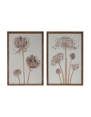 Assorted Wall Decor with Flower, 20"x 30"Available for Local Pick Up