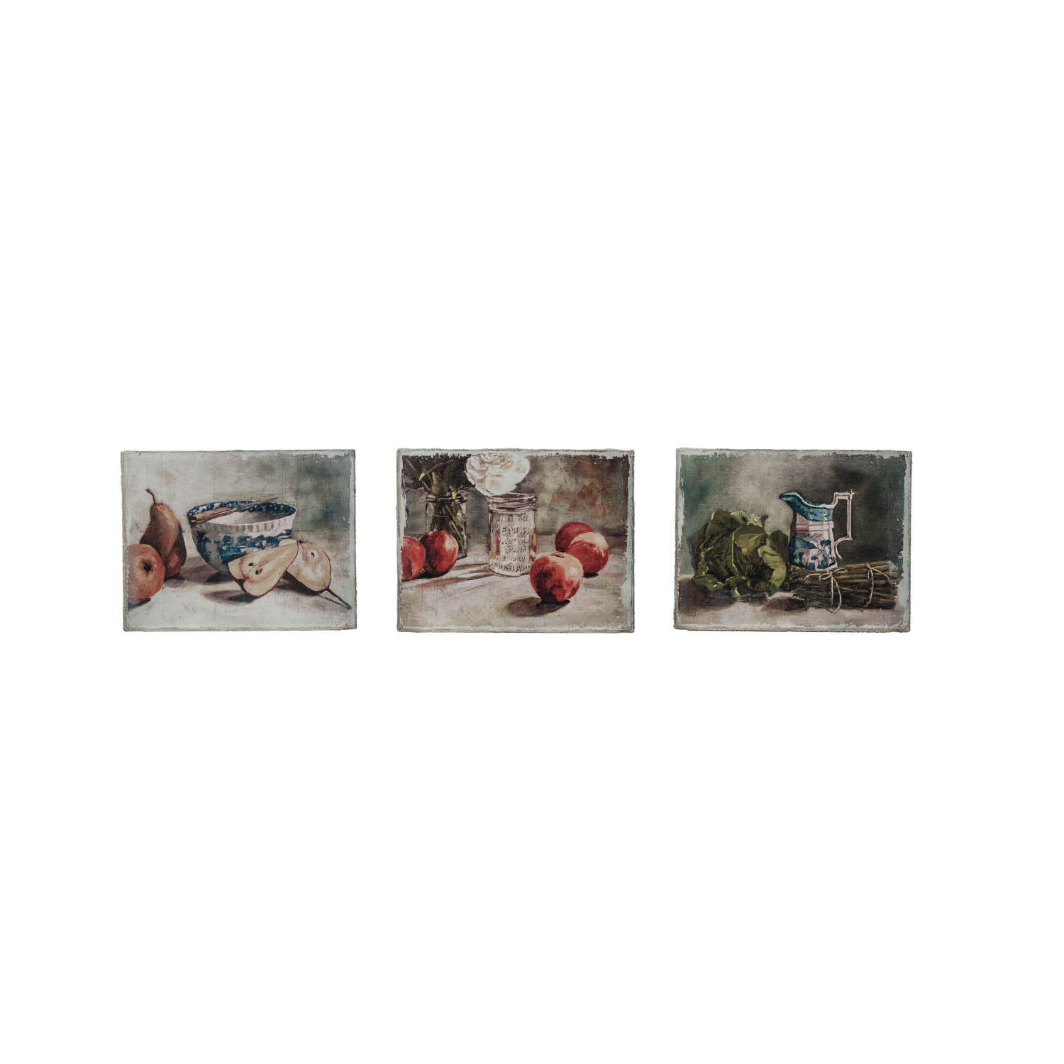 Assorted Canvas Wall Decor w/ Still Life, 14"x 11"