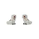 Ceramic Staffordshire Dog Shaped Toothpick Holder