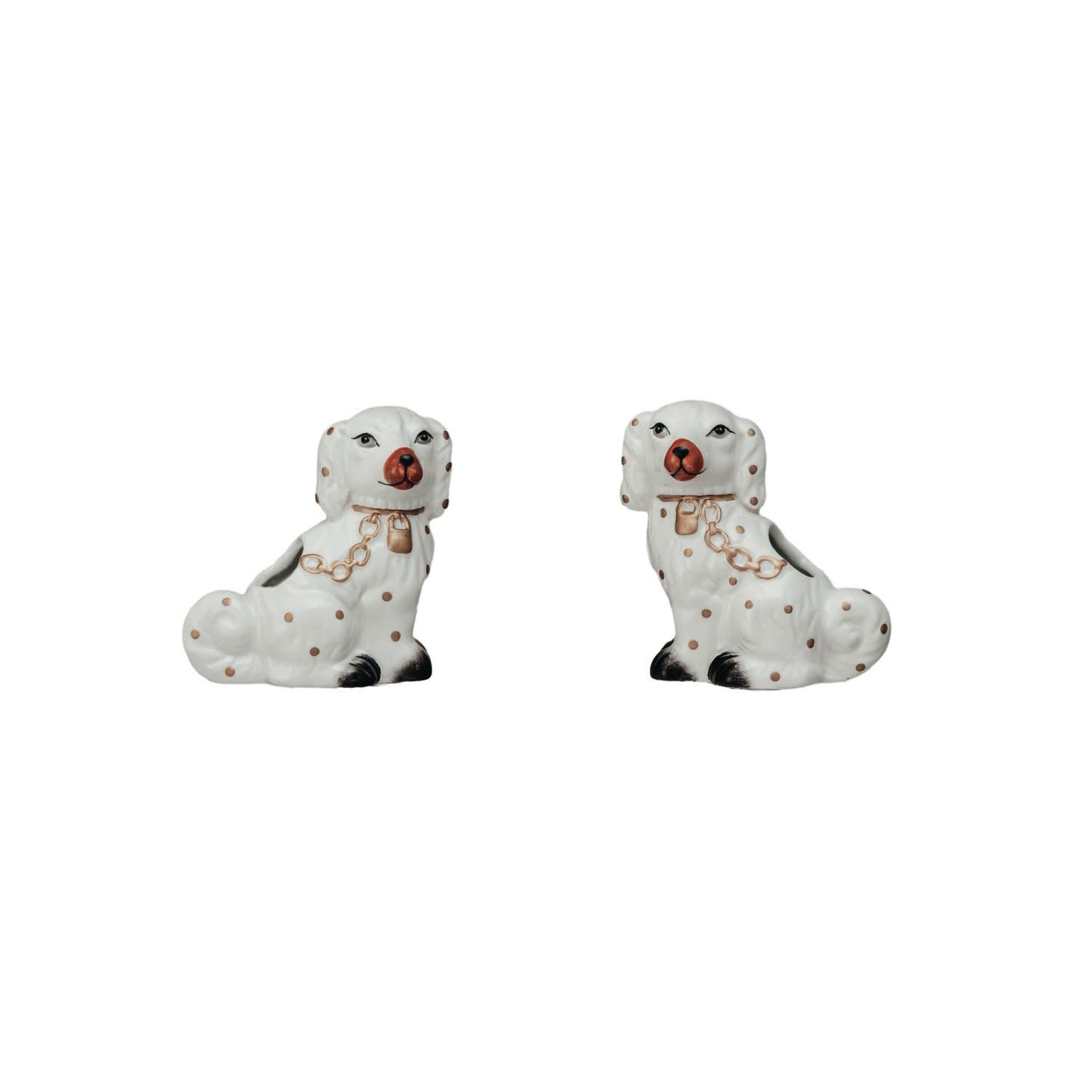 Ceramic Staffordshire Dog Shaped Toothpick Holder