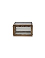 Brass & Glass Display Box w/ Scalloped Edges, 3"x 2"