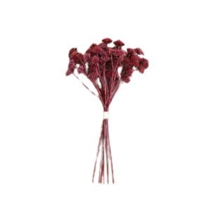 Artificial Mini Flowers, Bundle of Six, Rust