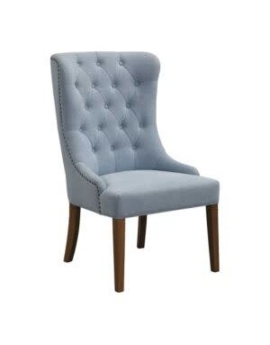 Rioni Wing Chair, Light Slate Blue, 25 X 44 X 28, Furniture Available for In-Store or Local Pickup
