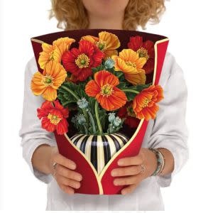 FreshCut Paper Pop-up Greeting Card, French Poppies