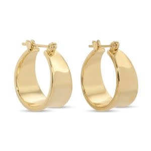 Splendid Iris Contemporary Statement Latch Hook Hoops, Gold