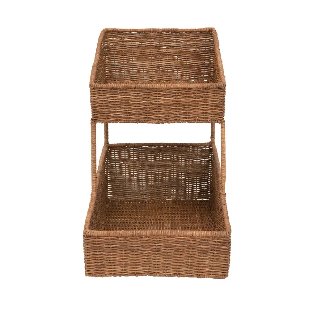 Hand-Woven Wicker Vintage Reproduction French Bakery Basket 22x21, Available for local pick up
