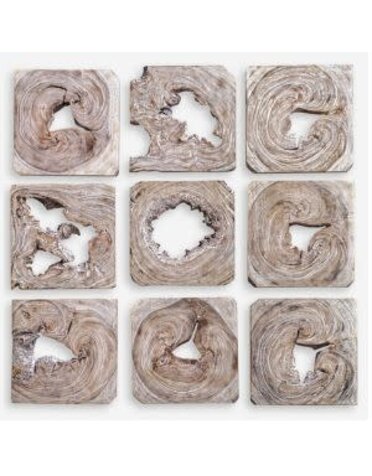 Bahati Wood Wall Art, 16 X16, Artwork Available for Local Delivery or Pick Up