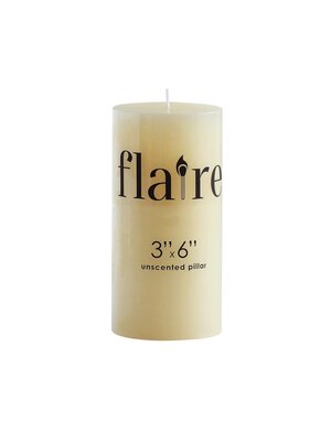Unscented Pillar Candle, 3x6"