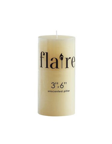 Unscented Pillar Candle, 3x6"