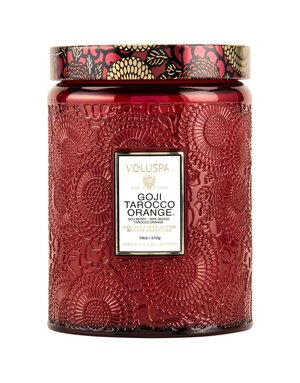 Voluspa Goji & Tarocco Orange Large Glass Jar Candle, 18 oz.