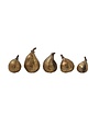 Resin Fig, Antique Gold Finish Assorted Sizes, priced individually
