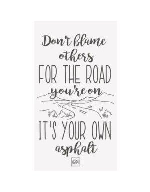 Urban Smirk Your Own Asphalt Tea Towel