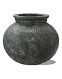 Tag Villa Rustic Decorative Vase, Charcoal, 9 in.