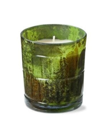 Tag Curated Dark Amber & Char Birch Emerald Candle, 3.5 in.
