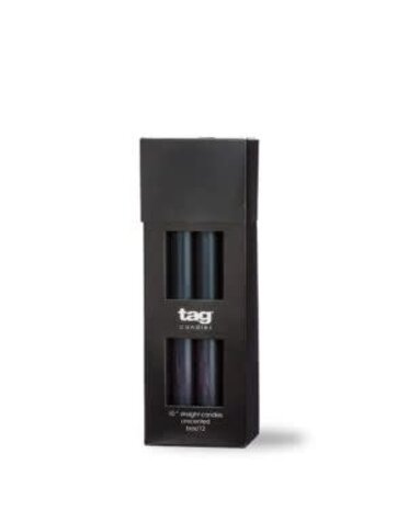 Tag Unscented Straight Candle, Black, 10 in., Priced Individually