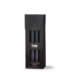 Tag Unscented Straight Candle, Black, 10 in., Priced Individually
