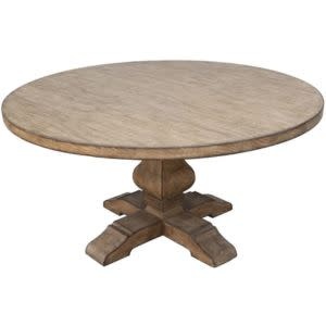 Poppy Hills Round Dining Table, Antique Natural, 60 in.,  Furniture Available for Local Delivery or Pick Up