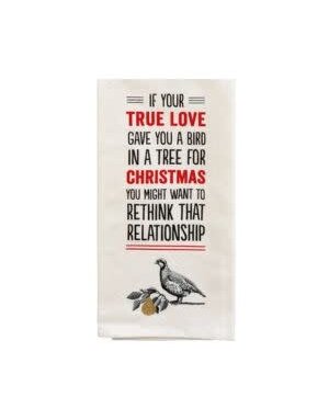 Primitives by Kathy If Your True Love Gave You Kitchen Towel