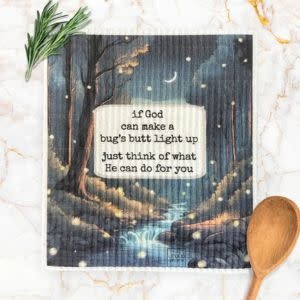 Urban Smirk Swedish Dishcloth, Bugs Butt Inspirational Encouragement