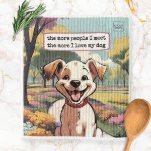 Urban Smirk Swedish Dishcloth, Love My Dog