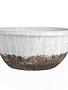 Terra-cotta Bowl with Handles, Distressed White,  available for in-store pickup