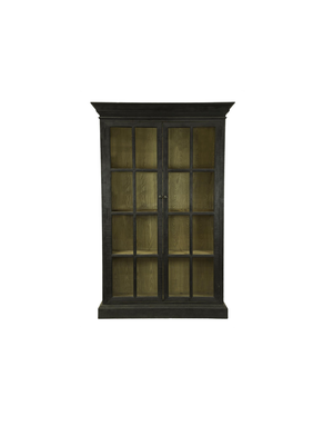 Ebony Library Cabinet Black, 55 x 19 x 91, Available for local delivery or pickup