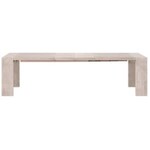 Tropea Extension Acacia Dining Table, Natural Gray, 82-113.5 X 42 X 30