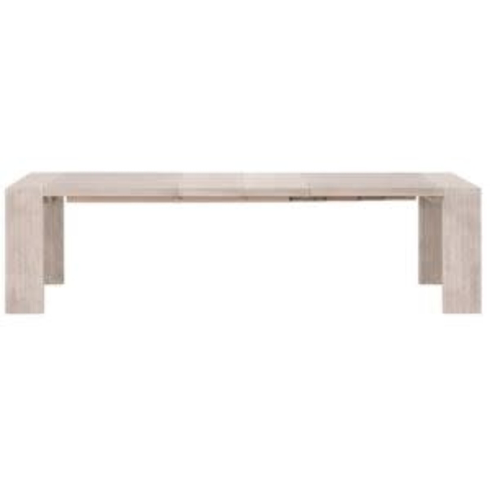 Tropea Extension Acacia Dining Table, Natural Gray, 82-113.5 X 42 X 30