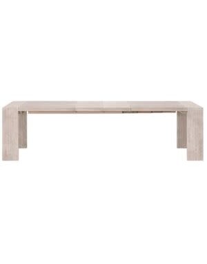 Tropea Extension Acacia Dining Table, Natural Gray, 82-113.5 X 42 X 30, Furniture Available for Local Delivery or Pick Up