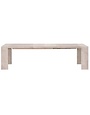 Tropea Extension Acacia Dining Table, Natural Gray, 82-113.5 X 42 X 30, Furniture Available for Local Delivery or Pick Up